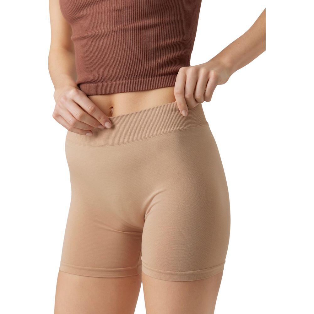 Vero Moda VMJACKIE Seamless Mini Shorts - Beige