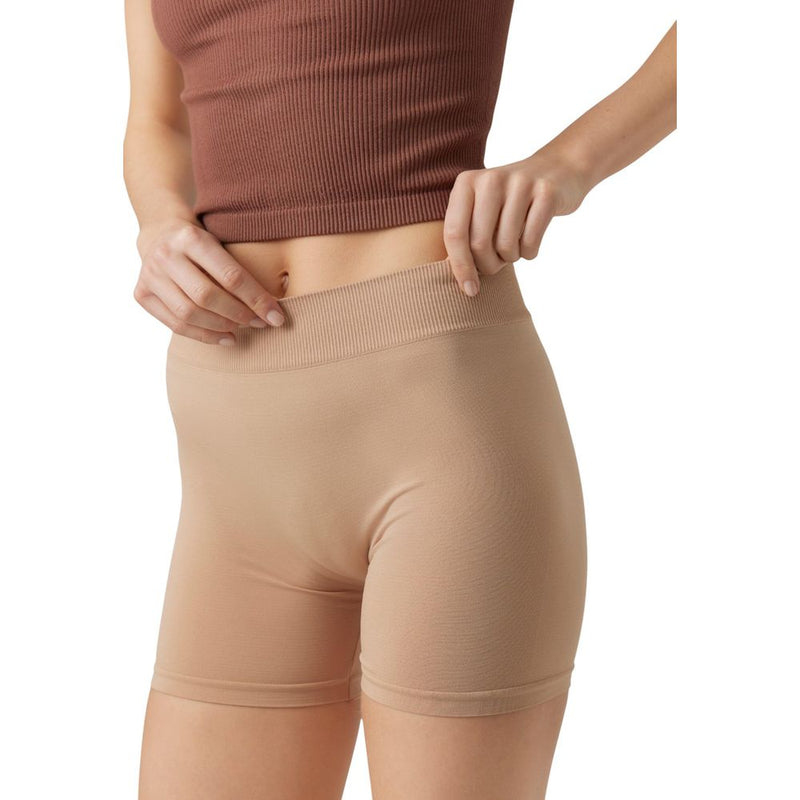 Vero Moda VMJACKIE Seamless Mini Shorts - Beige