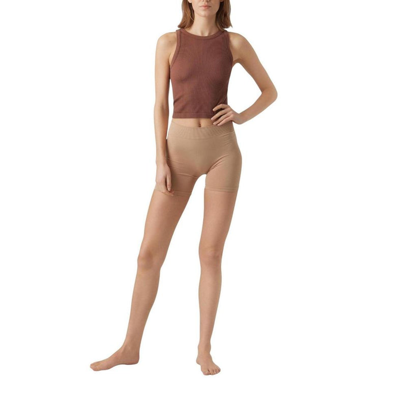 Vero Moda VMJACKIE Seamless Mini Shorts - Beige