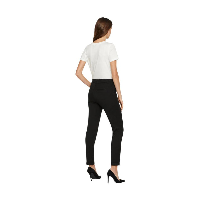 Vero Moda VMMAYA MW Loose Solid Pant - Stylish Black Casual Trousers