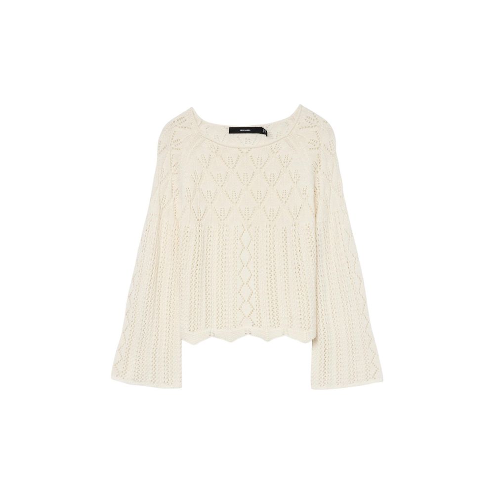 Vero Moda VMGINGER Beige Cotton Sweatshirt for Women