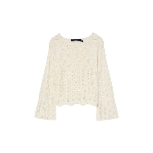Vero Moda VMGINGER Beige Cotton Sweatshirt for Women