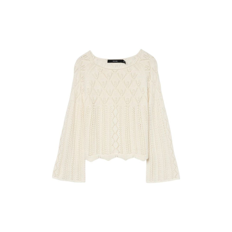 Vero Moda VMGINGER Beige Cotton Sweatshirt for Women
