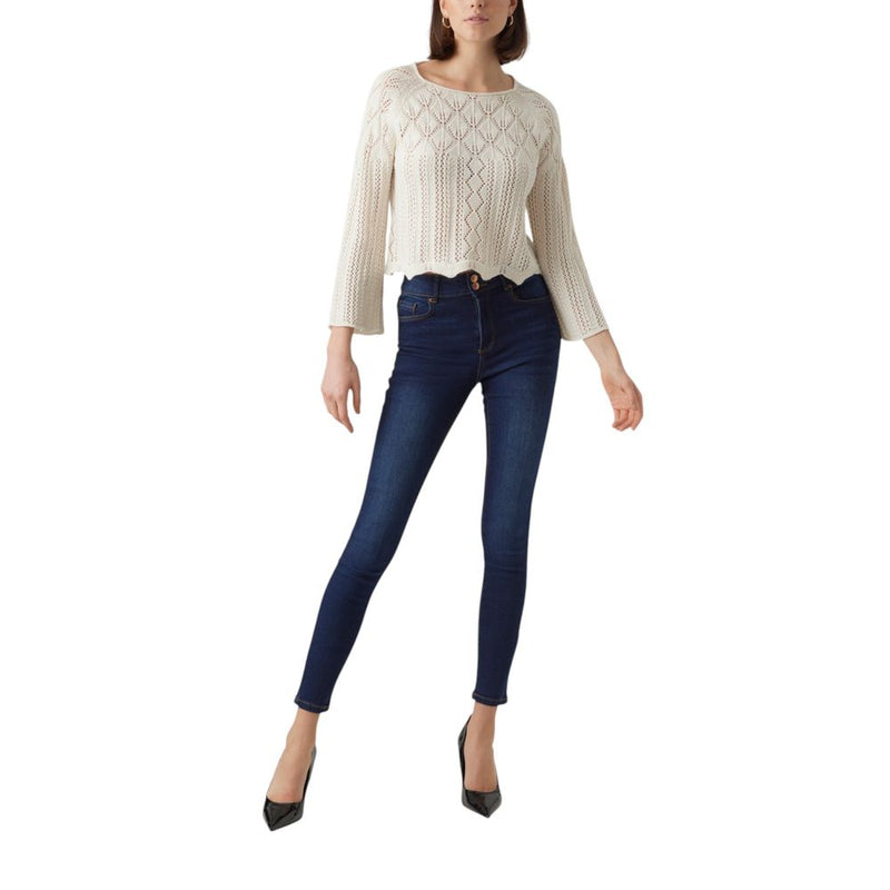 Vero Moda VMGINGER Beige Cotton Sweatshirt for Women