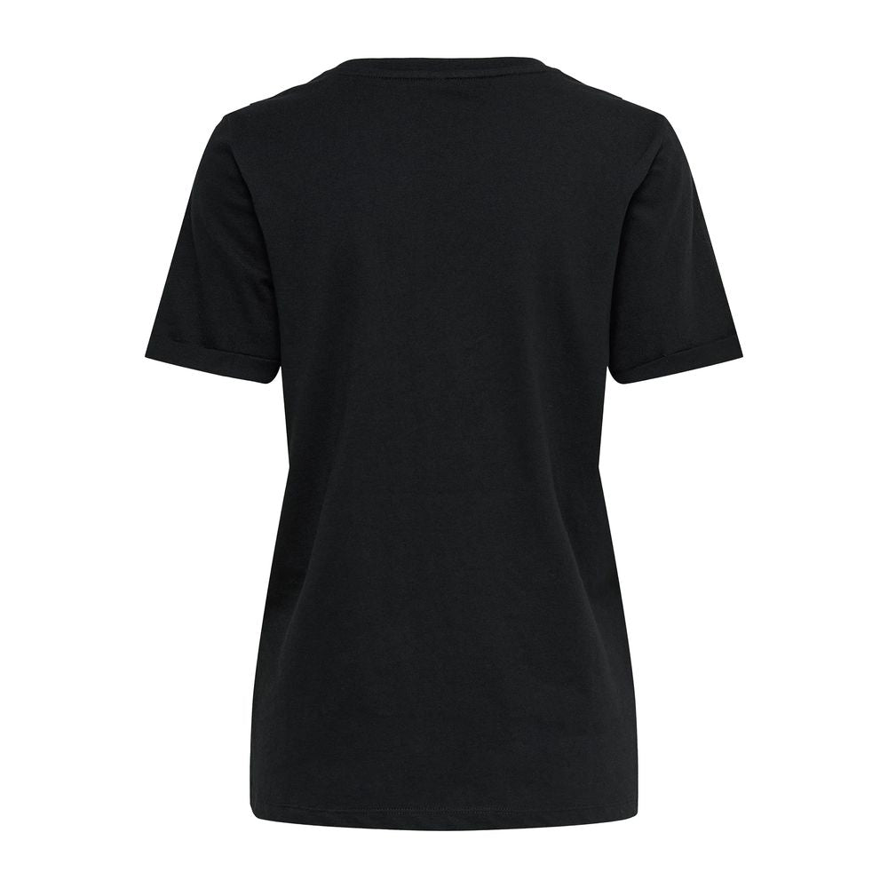 Only ONLKITA LIFE T-Shirt pour Femmes en Coton Noir
