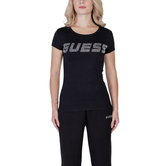 Guess Active KIARA Black Cotton T-Shirt for Women