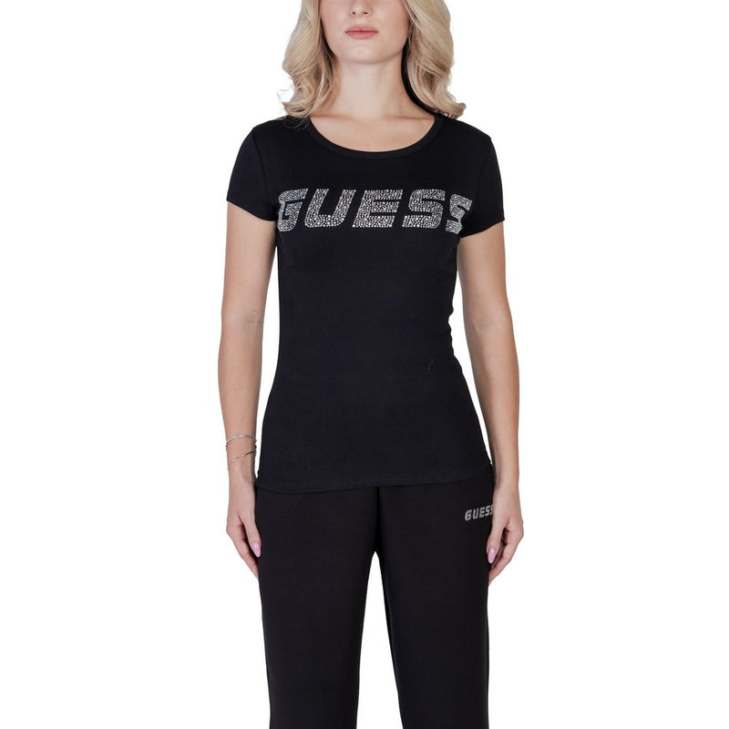 Guess Active KIARA Black Cotton T-Shirt for Women