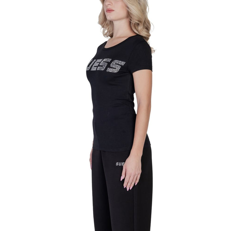 Guess Active KIARA Black Cotton T-Shirt for Women