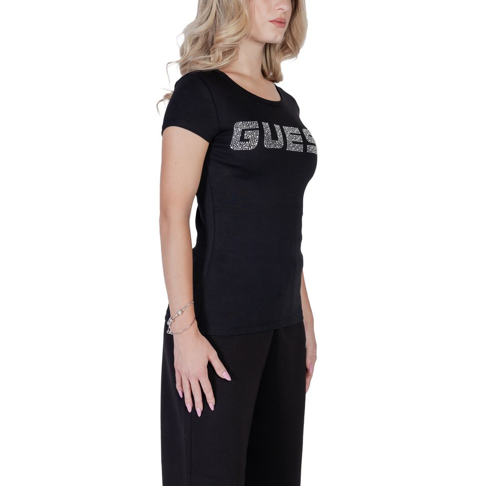 Guess Active KIARA Black Cotton T-Shirt for Women