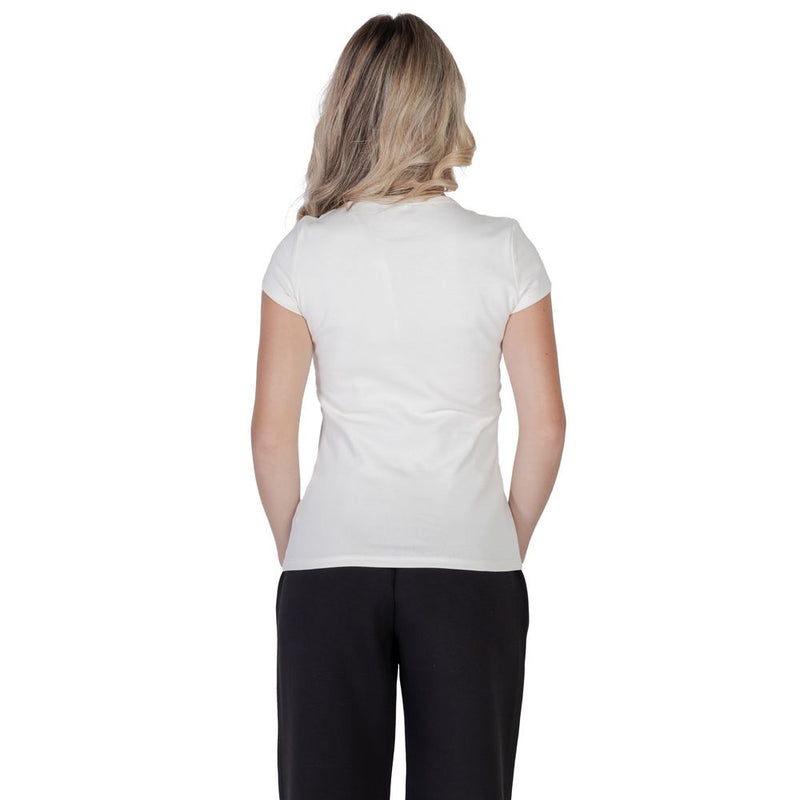 Guess Active KIARA Cream Cotton T-Shirt for Women