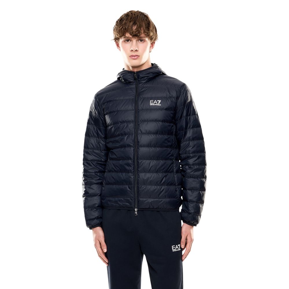 EA7 Emporio Armani Blue Polyamide Shell Jacket for Men