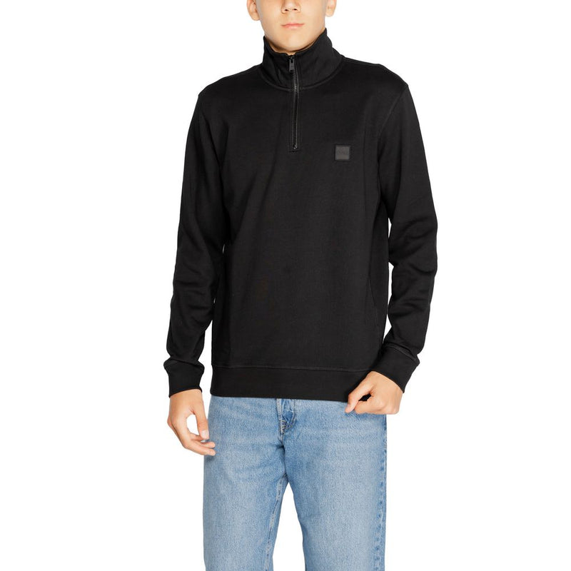 Sweat-shirt Hugo Boss en coton noir