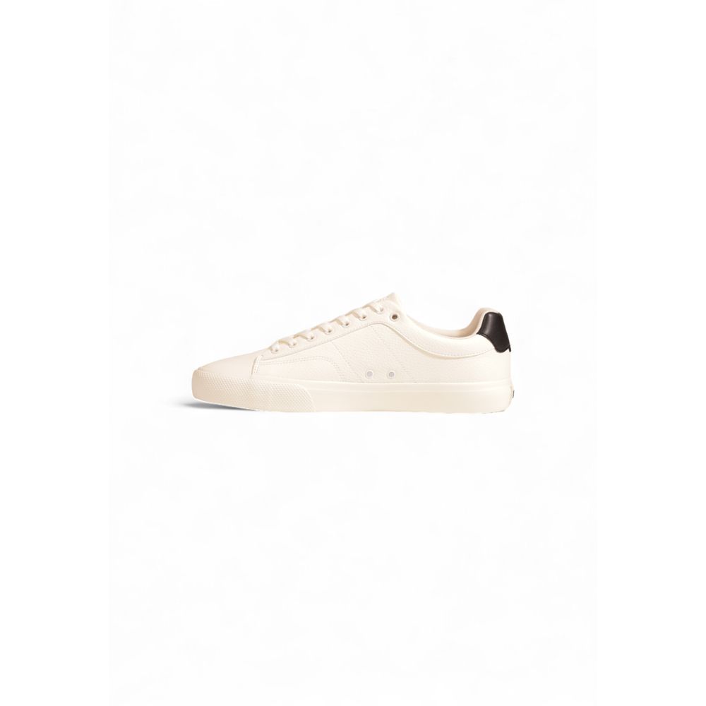 Hugo Boss Aiden_Tenn_grltp Cream Leather Low Top Sneakers