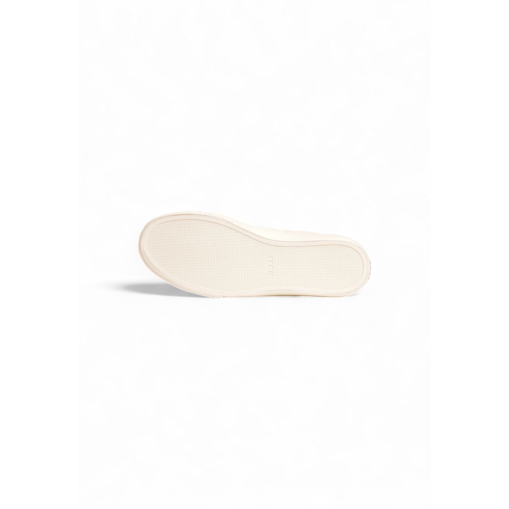 Hugo Boss Aiden_Tenn_grltp Cream Leather Low Top Sneakers