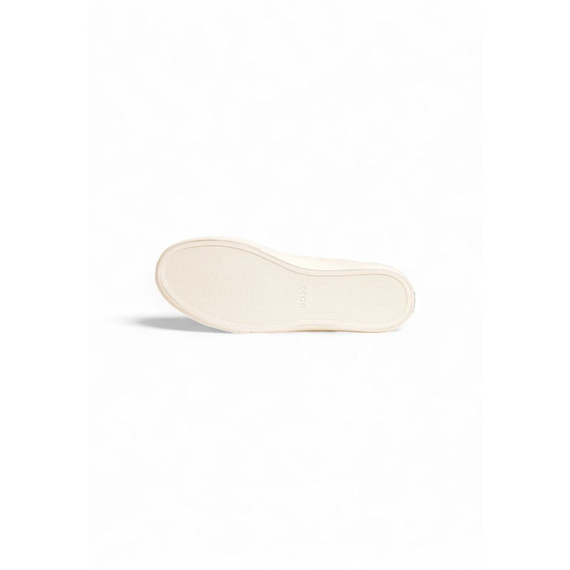 Hugo Boss Aiden_Tenn_grltp Cream Leather Low Top Sneakers