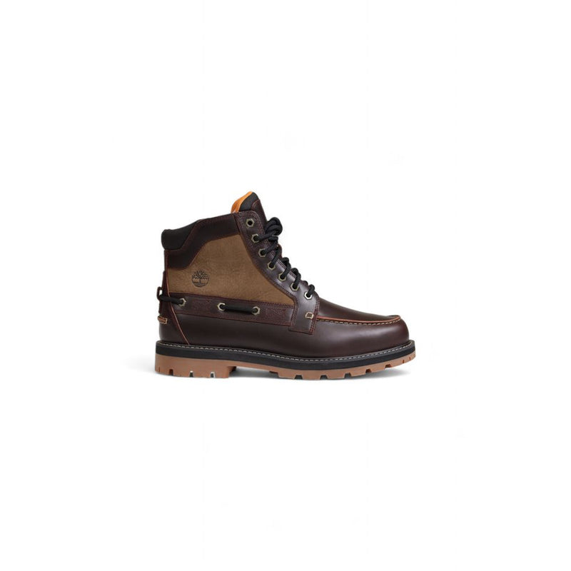 Timberland Brown Bio Based Fabric Lace-Up Boots for Men