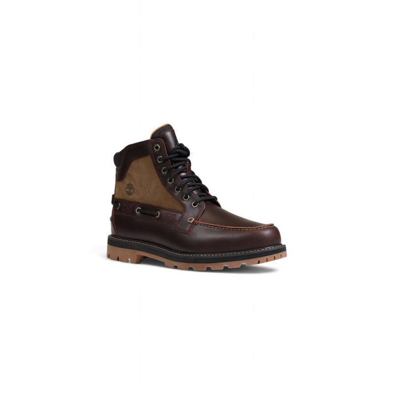 Timberland Brown Bio Based Fabric Lace-Up Boots for Men