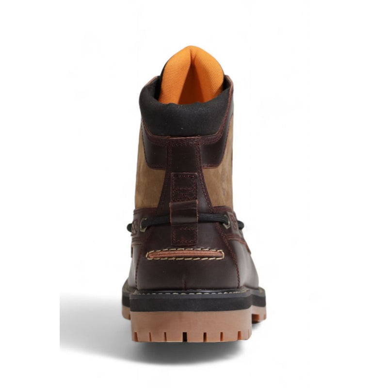 Timberland Brown Bio Based Fabric Lace-Up Boots for Men