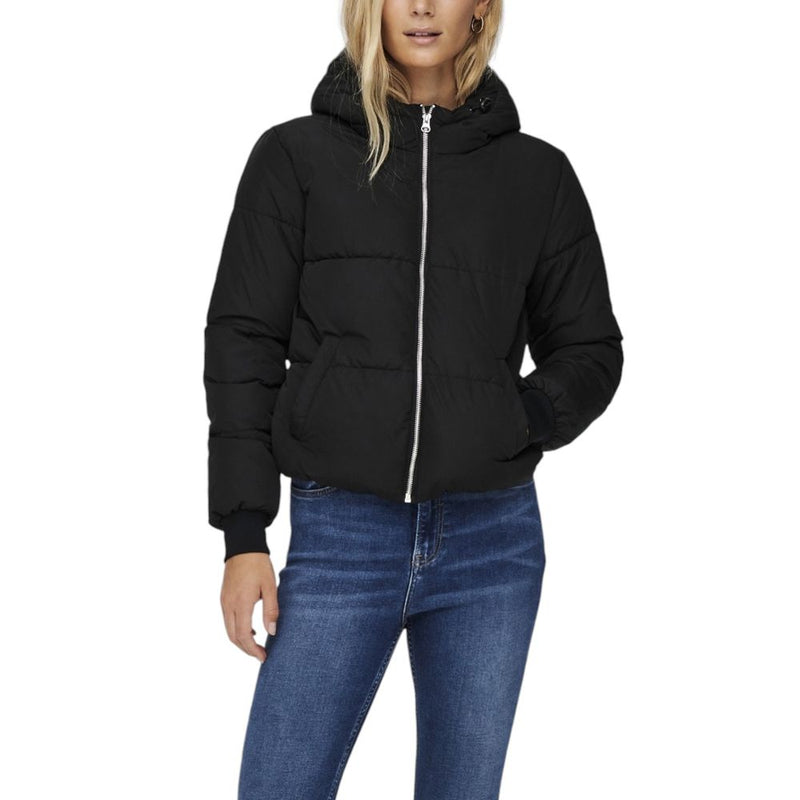 Jacqueline De Yong Women's Black Polyester Shell Jacket