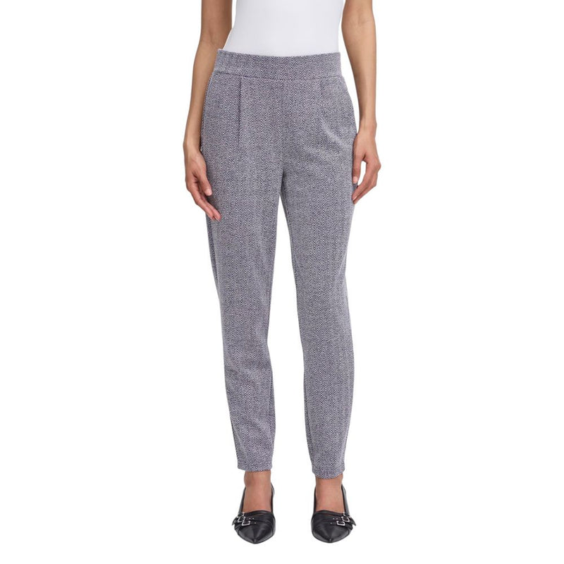 ICHI IHKATE JACQUARD PA8 Blue Skinny Pants for Women