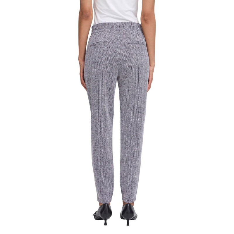 ICHI IHKATE JACQUARD PA8 Blue Skinny Pants for Women