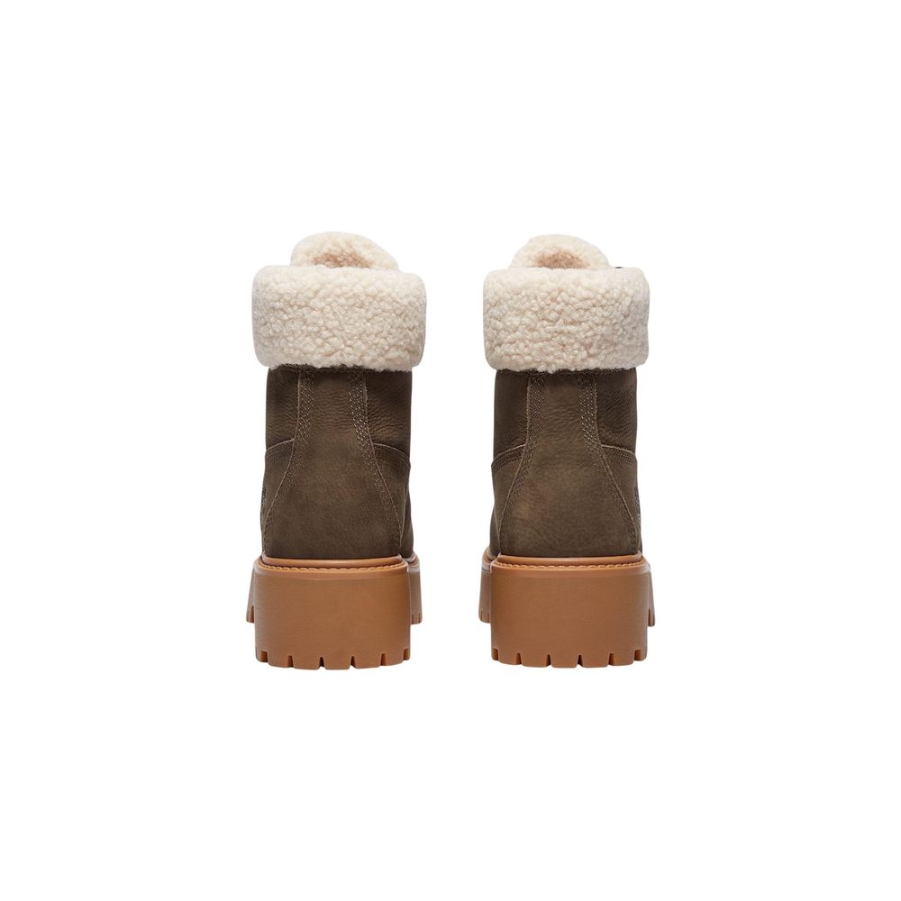 Timberland Brown Recycled Leather Lace-Up Boots for Women
