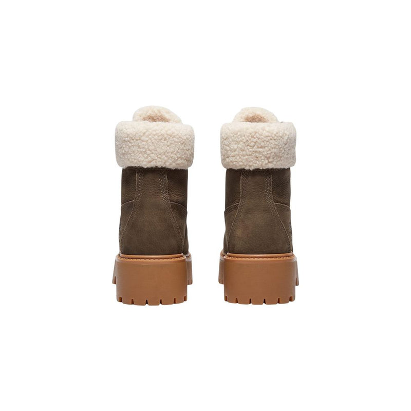 Timberland Brown Recycled Leather Lace-Up Boots for Women