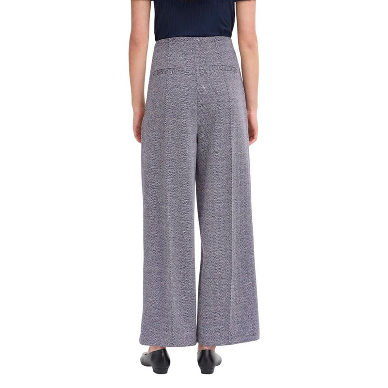 ICHI IHKATE JACQUARD Women's Blue Palazzo Pants