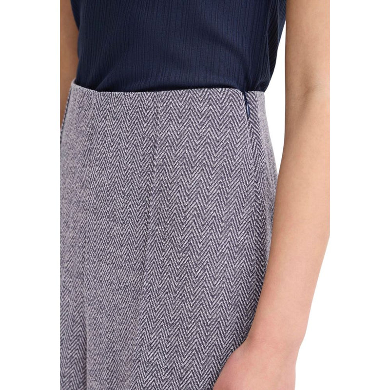 ICHI IHKATE JACQUARD Women's Blue Palazzo Pants