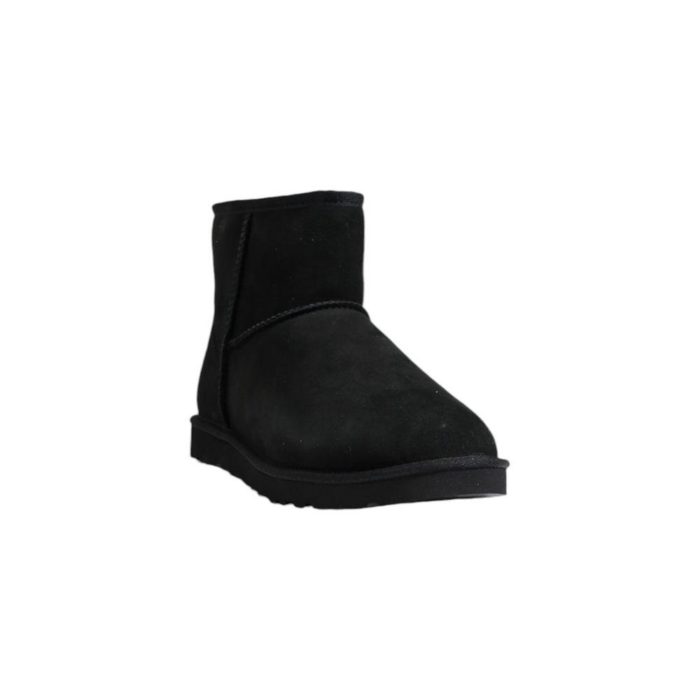 UGG M CLASSIC MINI Black Suede Leather Ankle Boots for Men