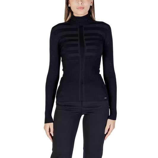 Morgan De Toi Black Viscose Turtleneck Sweater Model 132-MENTOS.M