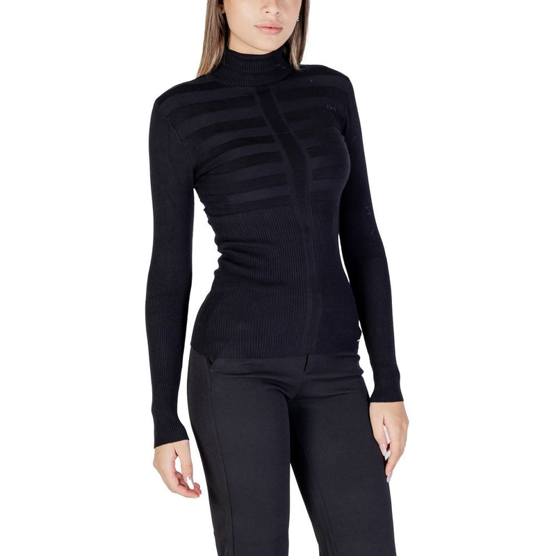 Morgan De Toi Black Viscose Turtleneck Sweater Model 132-MENTOS.M