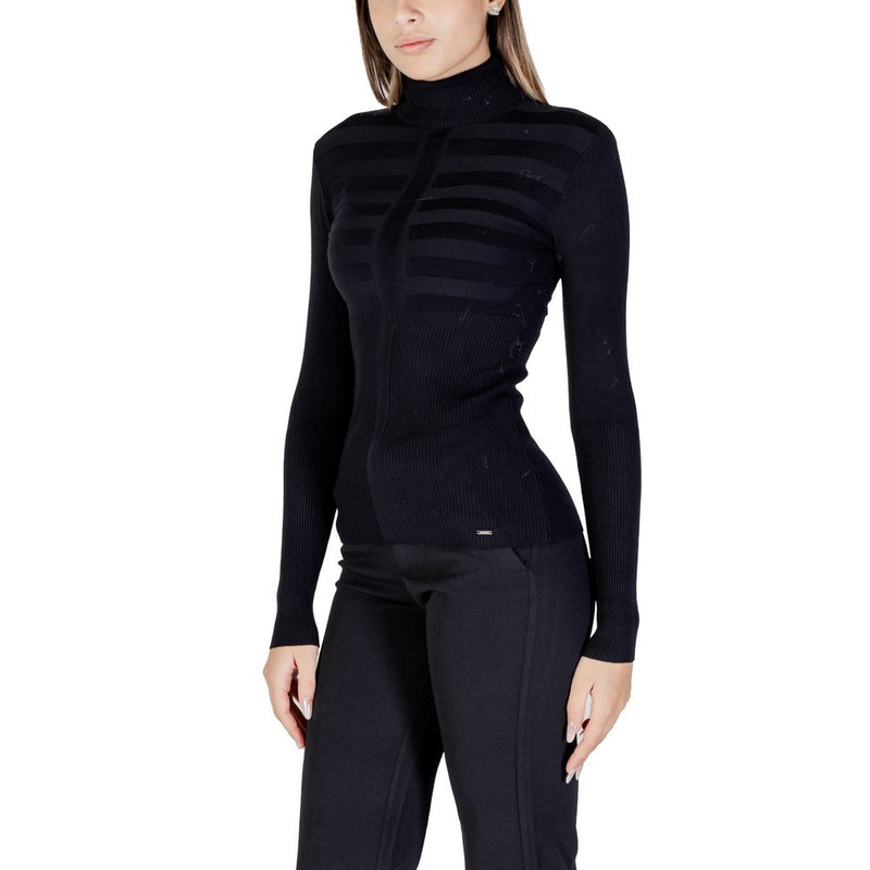 Morgan De Toi Black Viscose Turtleneck Sweater Model 132-MENTOS.M