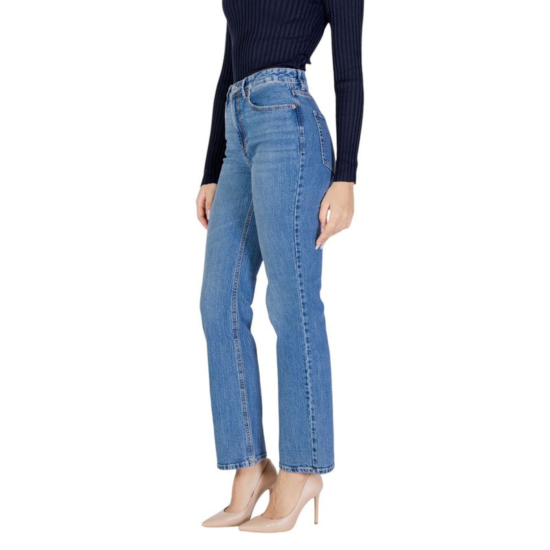 Vero Moda VMTESSA Light Blue Cotton Mom Jeans - Chic & Eco-Friendly