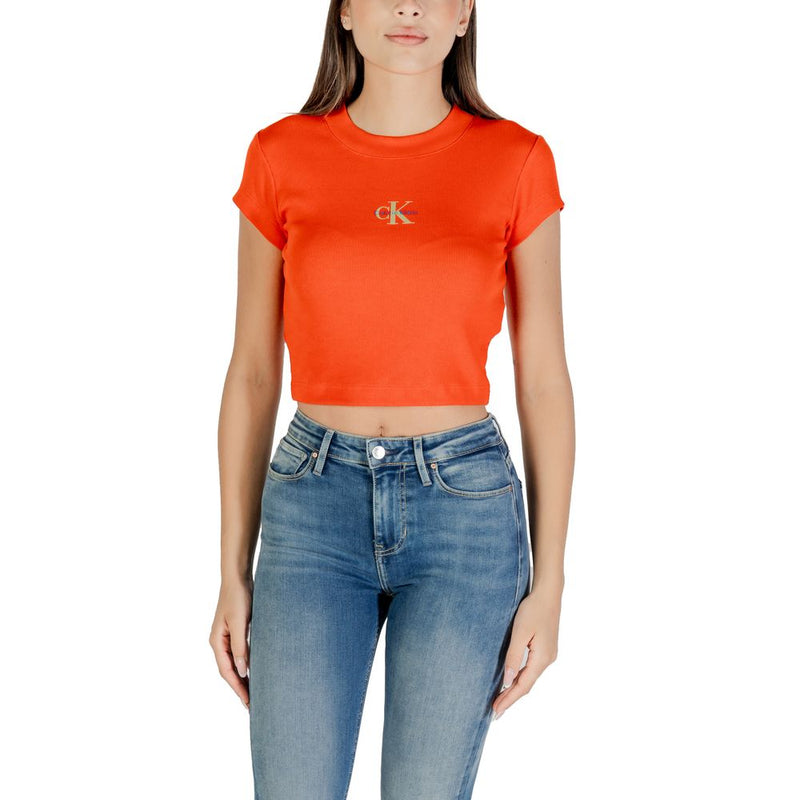 Calvin Klein Jeans Multicolor Monogram Baby Tee - Élégance Décontractée