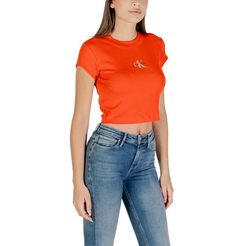 Calvin Klein Jeans Multicolor Monogram Baby Tee - Élégance Décontractée