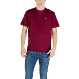 Calvin Klein Jeans Bordeaux Cotton T-Shirt - Essential Wardrobe Piece