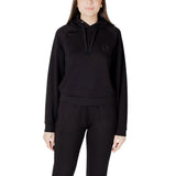 Armani Exchange Black Viscose Hoodie for Women