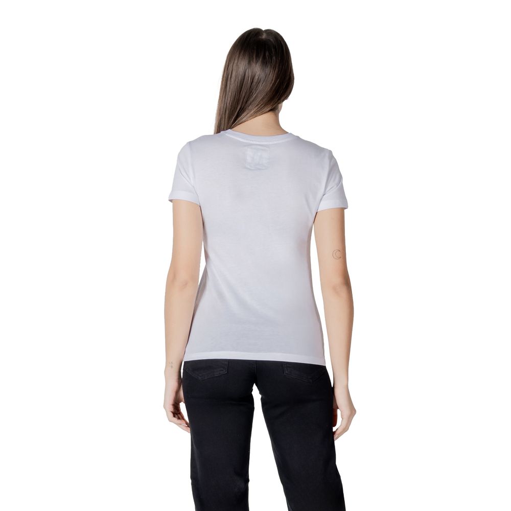 Armani Exchange Women's White Cotton T-Shirt - Model XW000831