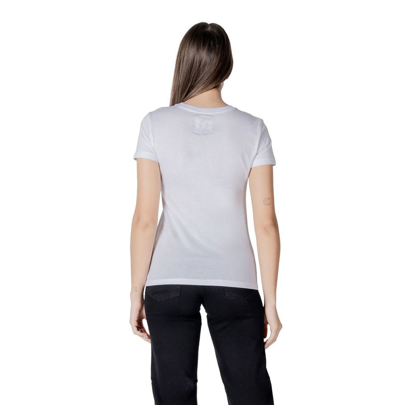 Armani Exchange Women's White Cotton T-Shirt - Model XW000831