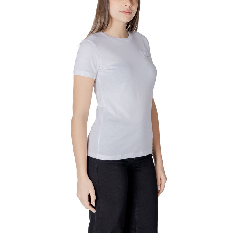 Armani Exchange Women's White Cotton T-Shirt - Model XW000831