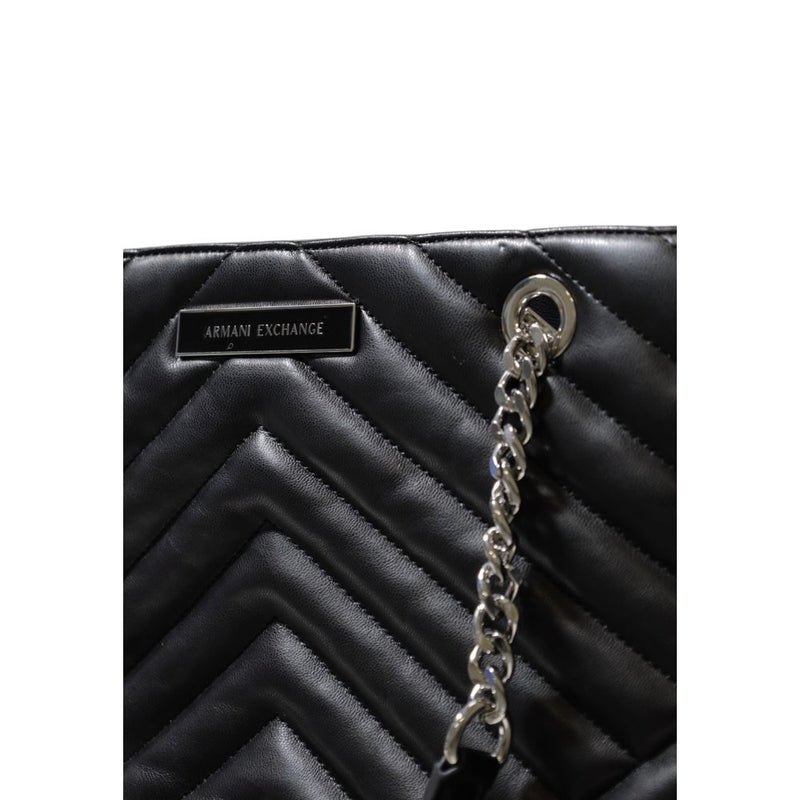 Armani Exchange Black Polyester Handbag - SHOPPING 949156 4R742