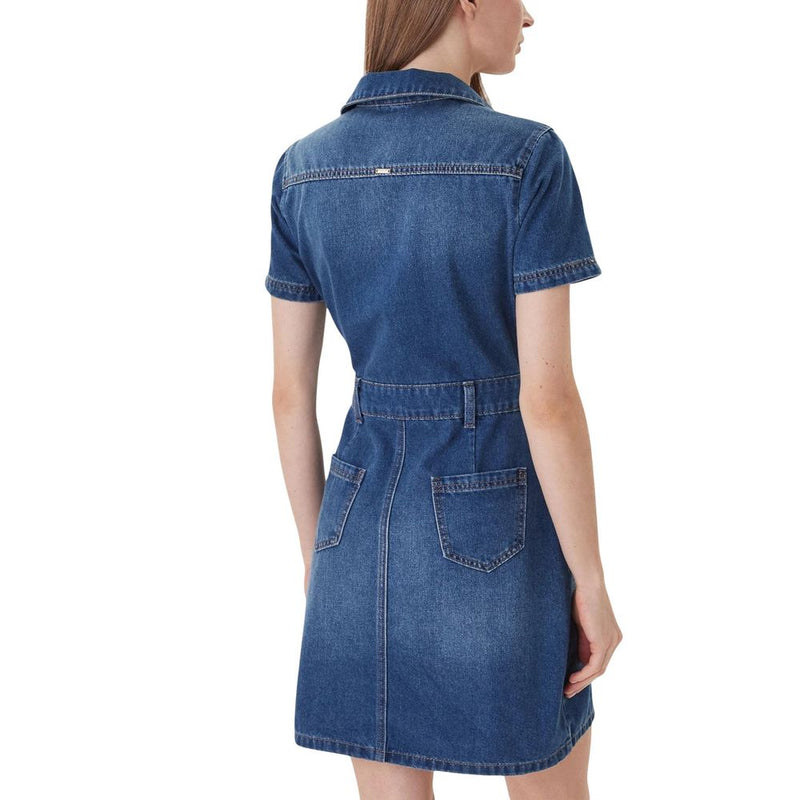 Morgan De Toi Blue Cotton Midi Dress - Model 241-ROGLA