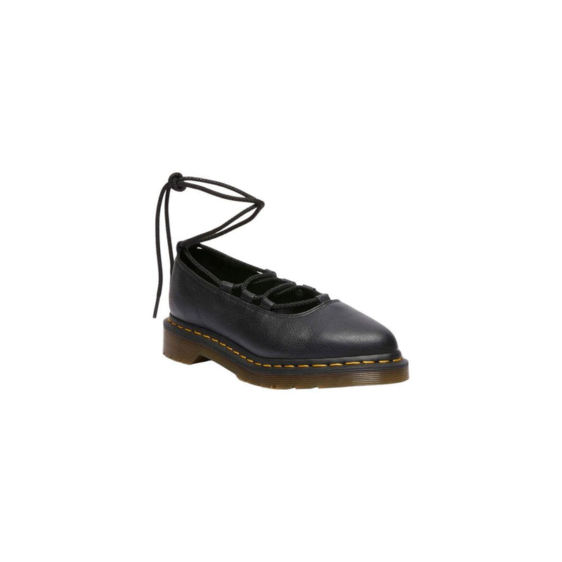 Dr. Martens Elphie II Virginia Black Leather Platform Pumps