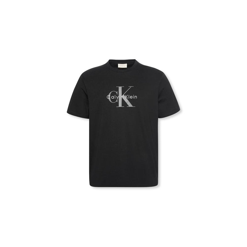 Calvin Klein Jeans Black Cotton T-Shirt - SS HERO MONOLOGO TEE