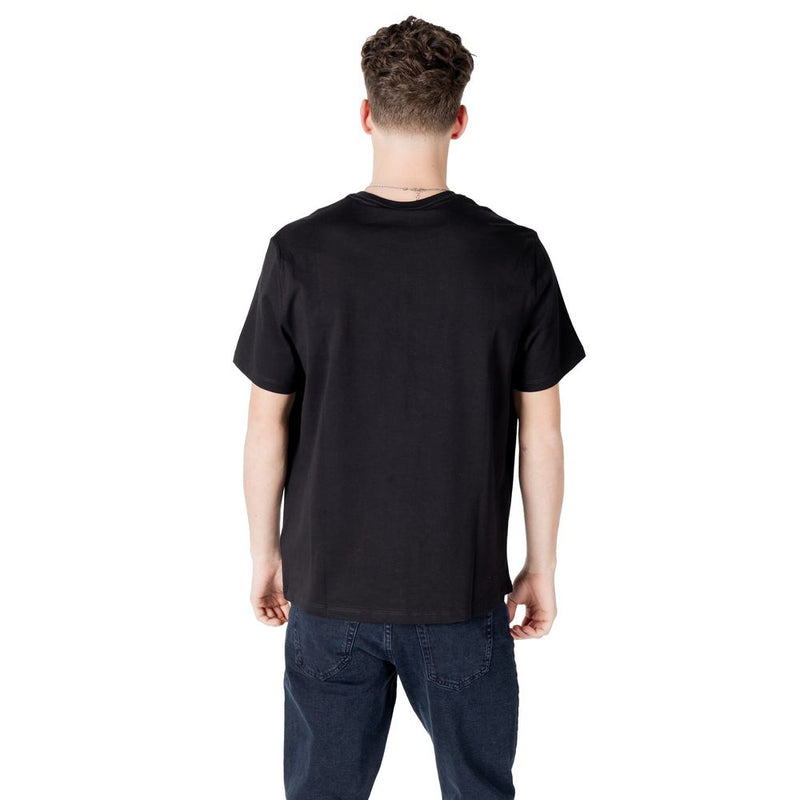 Calvin Klein Jeans Black Cotton T-Shirt - SS HERO MONOLOGO TEE