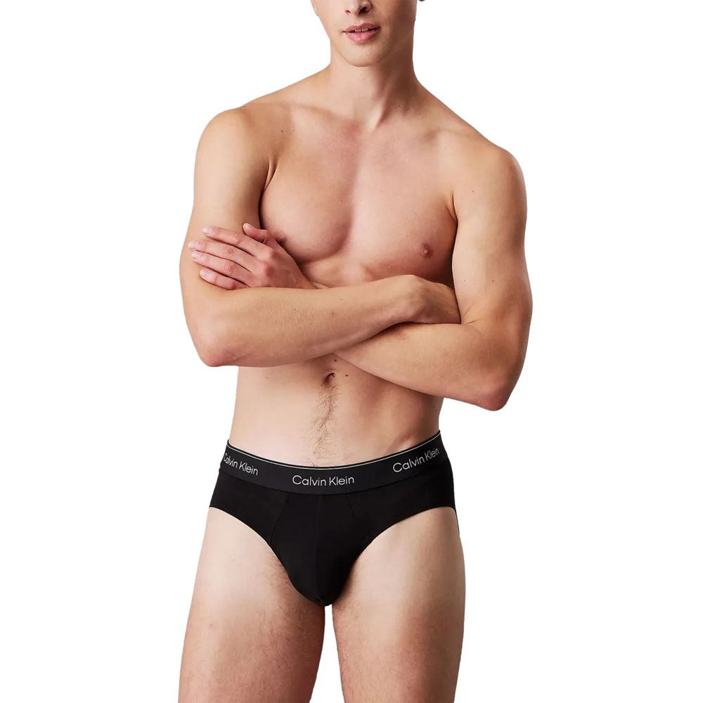 Calvin Klein Underwear Black Cotton Briefs - Pack of Three