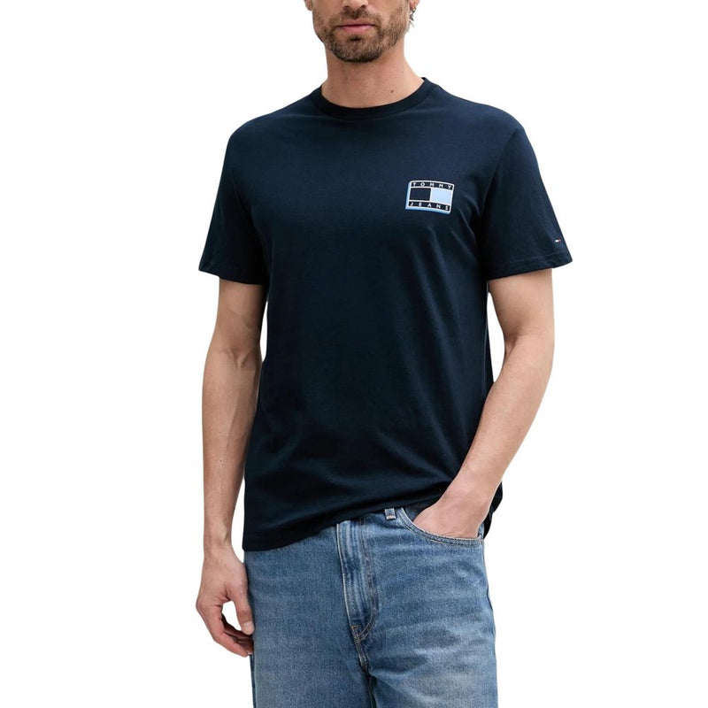 T-shirt Tommy Hilfiger Jeans bleu en coton recyclé