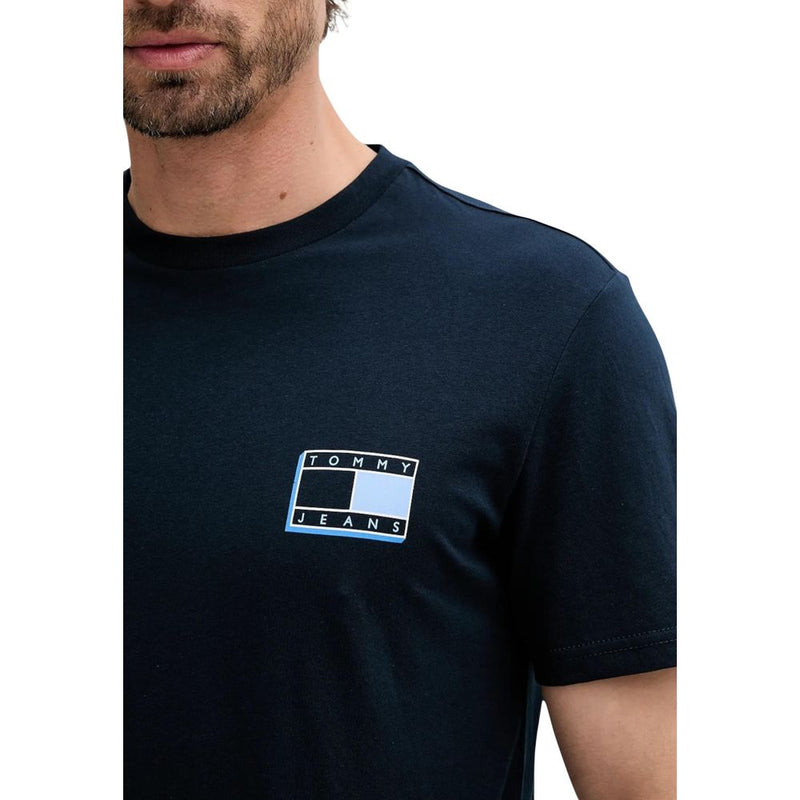 T-shirt Tommy Hilfiger Jeans bleu en coton recyclé