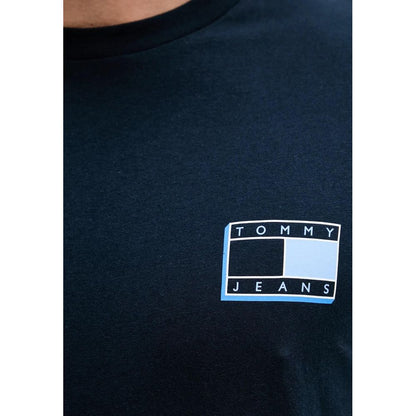 T-shirt Tommy Hilfiger Jeans bleu en coton recyclé
